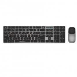 Клавиатура + Мышь Wireless SVEN KB-C3000W, Silent, Low profile, 12 Fn keys, 2.4 GHz, 2xAAA/1xAA