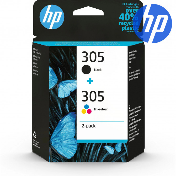 Cartuș cu jet de cerneală HP №305 (6ZD17AE) MultiPack Original