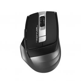 Mouse A4Tech Wireless FG35, Optical, 1000-2000 dpi, 6 buttons, Ergonomic, 1xAA, Black/Grey, USB