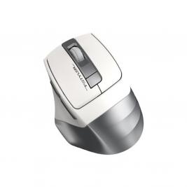 Mouse A4Tech Wireless FG35, Optical, 1000-2000 dpi, 6 buttons, Ergonomic, 1xAA, White/Silver, USB