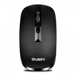Mouse SVEN RX-260W, Optical, 800-1600 dpi, 4 buttons, Ambidextrous, Black