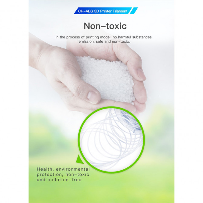 Филамент ABS White, Creality, CR-ABS, 1кг для 3D-принтера