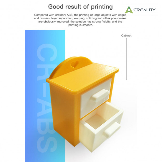 Филамент ABS Red, Creality, CR-ABS, 1кг для 3D-принтера