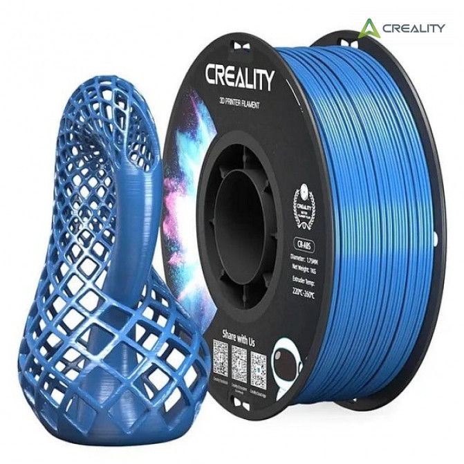 Филамент ABS Blue, Creality, CR-ABS, 1кг для 3D-принтера