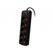 Сетевой фильтр SVEN SF-05PL, 5 Sockets, 3.0m, Black