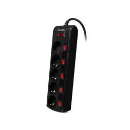 Filtru de rețea SVEN SF-05PL, 5 Sockets, 3.0m, Black