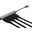 USB-концентратор Trust HALYX 4-PORT Mini USB HUB, silver