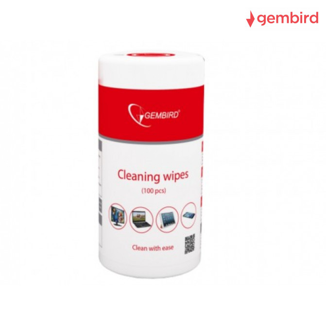 Șervețele de curățare Gembird (CK-WW100-01), Cleaning wipes LCD/TFT 100 pcs