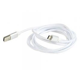 Кабель microUSB2.0 Cotton braided - 1.8m - Cablexpert CCB-mUSB2B-AMBM-6-S, Silver, Professional series, USB 2.0 A-plug to Micro B-plug, blister