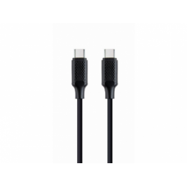 Кабель Type-C to Type-C - 1.5 m - Cablexpert CC-USB2-CMCM60-1.5M, 60W Type-C Power Delivery (PD) charging & data cable, 1.5 m, Black
