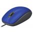 Мышь Logitech M110 Silent, Optical, 1000 dpi, 3 buttons, Ambidextrous, Blue, USB
