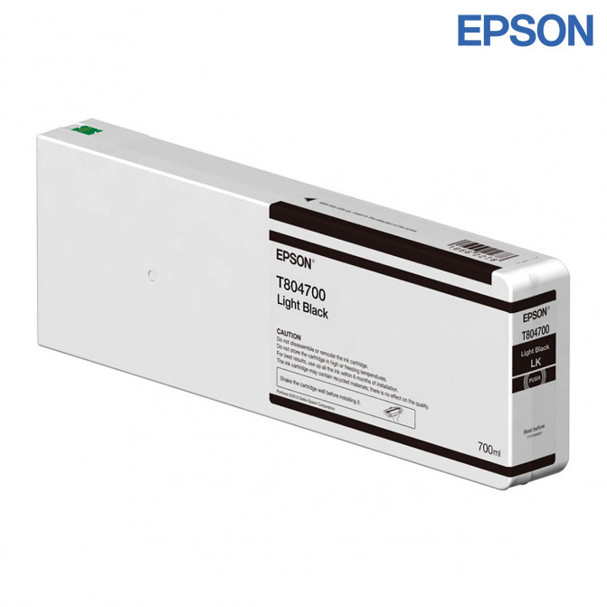 Cartuș cu jet de cerneală Epson UltraChrome HDX/HD T804700 (700ml) Light Black Original