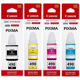Cerneala Canon Originala GI-490  G1400/G3400 345m (4 culori)