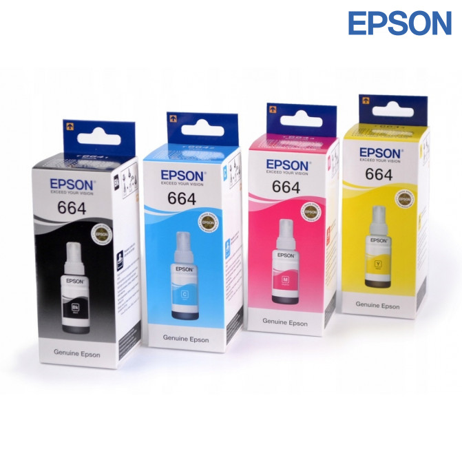 Cerneala Epson Originala T664 (4 culori)