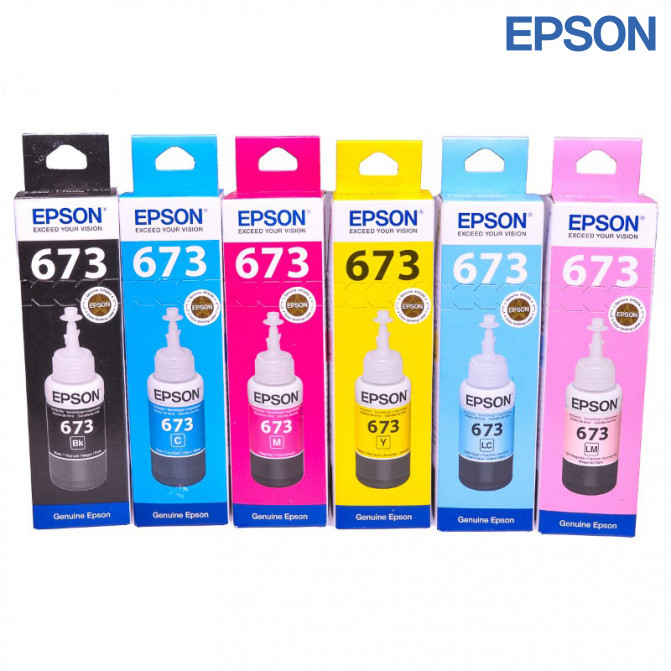 Чернила Epson Original T673 (6 цветов)