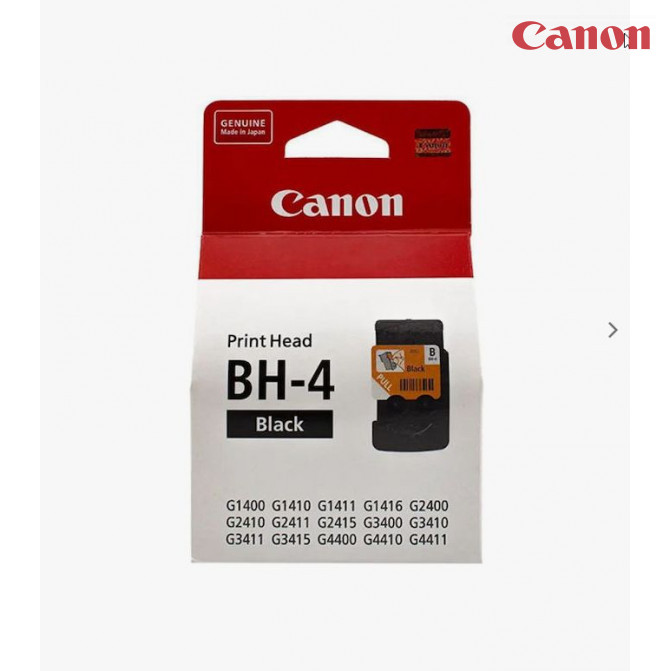 Печатающая головка Canon Black Pixma BH-4 G1400/G1411/G4400/G4410/G3410/G3416/G3400/G3411/G2400/G2410/G2411/G2415/G2416 (QY6-8002) CA91