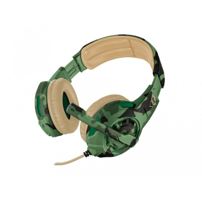 Наушники Trust GXT 310C, игровые с микрофоном, Jungle Camo