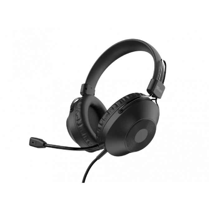 Наушники Trust Ozo Over-Ear USB, с микрофоном, 2m cable, Black