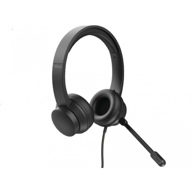 Наушники Trust Rydo On-Ear USB, с микрофоном, 1.8m cable, Black