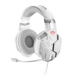 Căști Trust GXT 322W CARUS, de gaming cu microfon, White