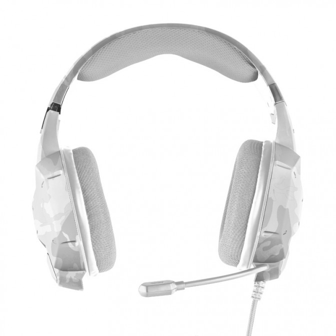Наушники Trust GXT 322W CARUS, игровые с микрофоном, White
