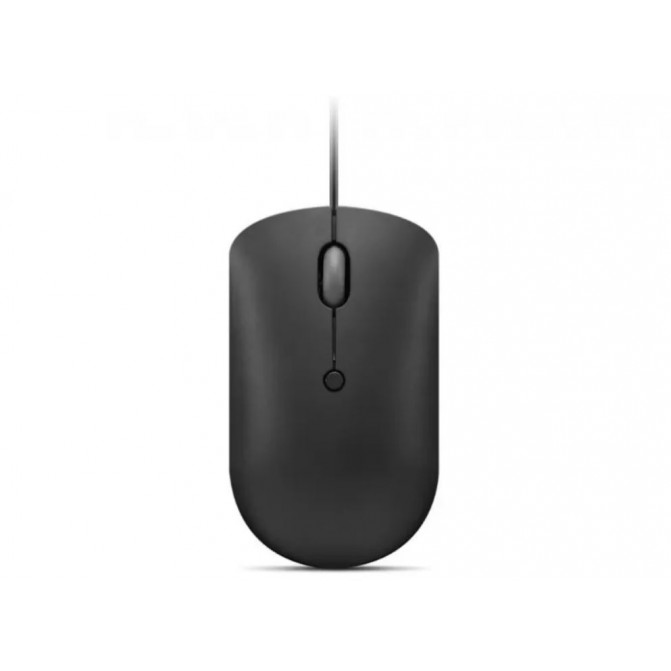 Мышь Lenovo 400 USB-C Compact Wired, Проводное, Чёрный
