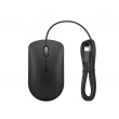 Мышь Lenovo 400 USB-C Compact Wired, Проводное, Чёрный