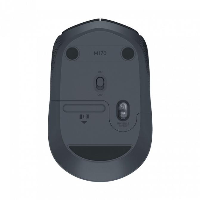 Мышь Logitech Wireless M171, Беспроводное, Черно - Серый