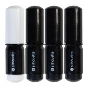Set de stilouri pentru plottere Silhouette Black & White SILH-PEN-BLK-3T-B