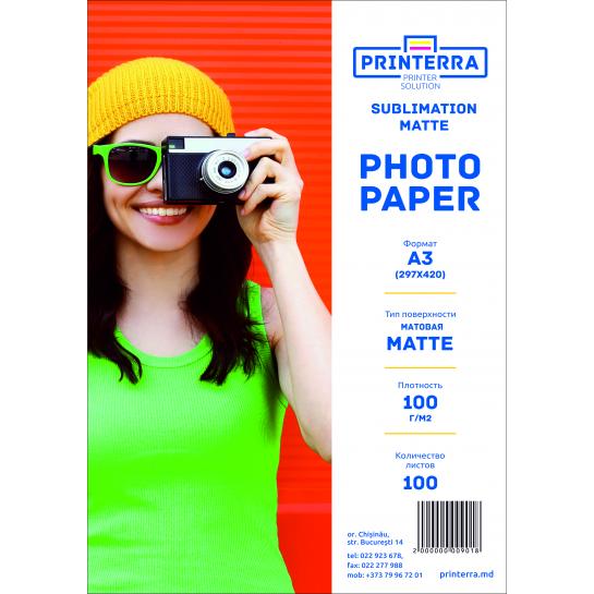 Hârtie foto A3 100gr Matte 100foi  ( pentru Sublimare )