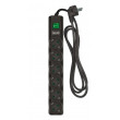 Сетевой фильтр SVEN SF-06E-16, 6 Sockets, Children protection, 1.8m, ABS plastic, Black
