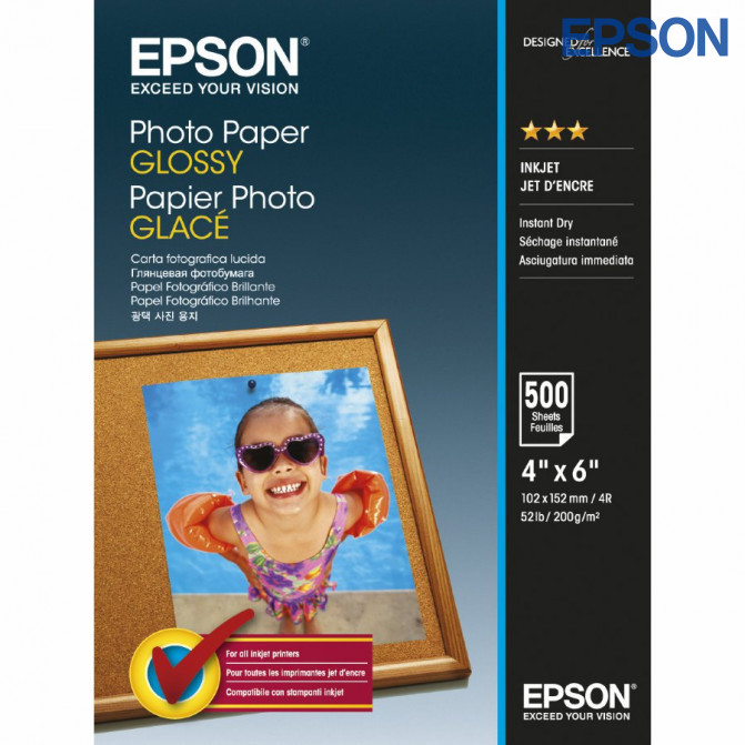 Фотобумага 4R 200 гр Глянцевая 500 листов Epson