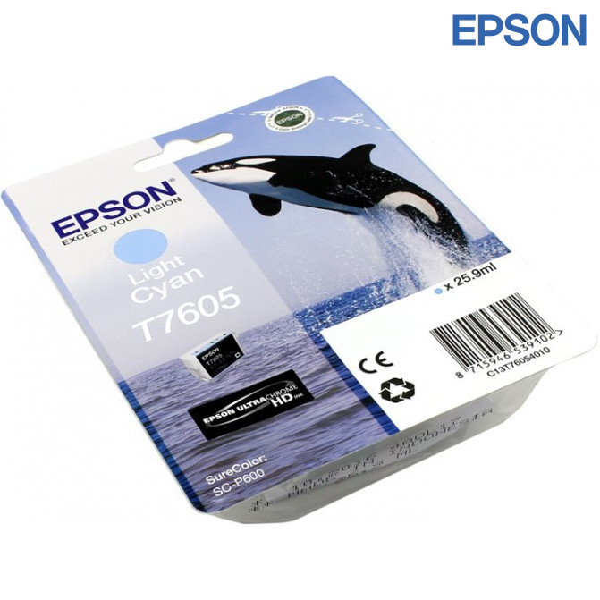Cartuș cu jet de cerneală Epson T760 SC-P600 Light Cyan Original