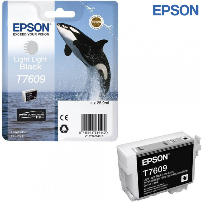 Cartuș cu jet de cerneală Epson T760 SC-P600 Light Light Black Original