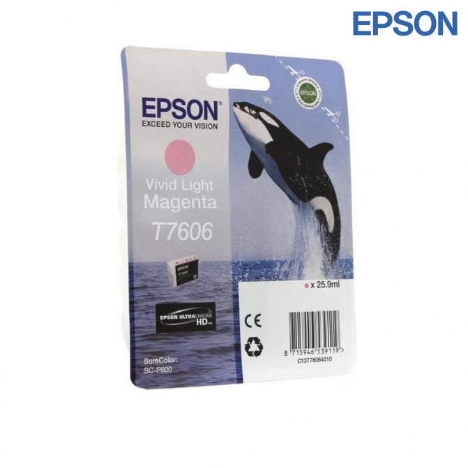 Cartuș cu jet de cerneală Epson T760 SC-P600 Vivid Light Magenta Original