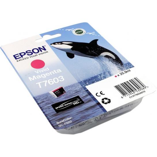 Картридж струйный Epson T760 SC-P600 Vivid Magenta Original