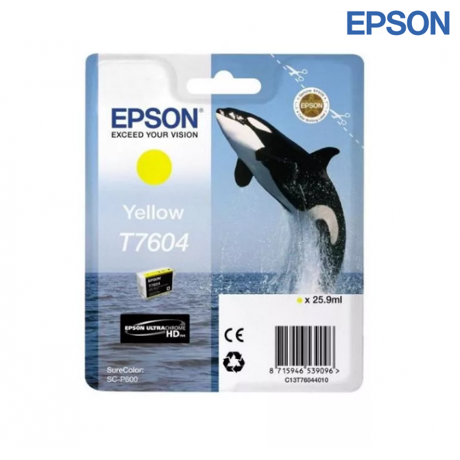 Cartuș cu jet de cerneală Epson T760 SC-P600 Yellow Original