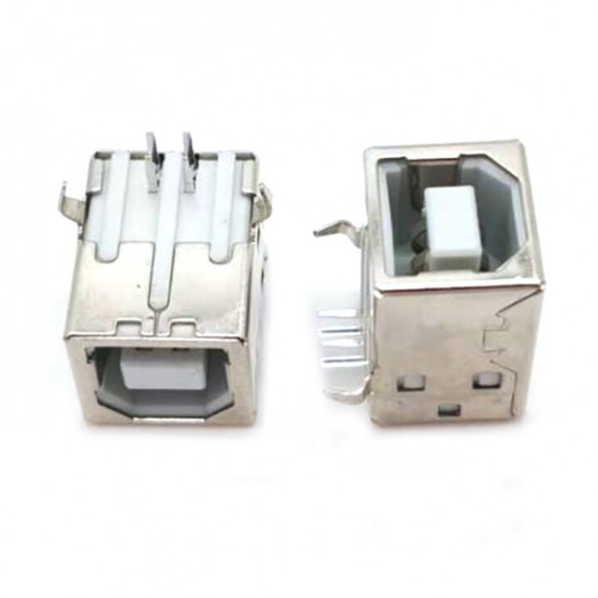Conector USB 2.0 Type-B pentru imprimantă, 4 pini, mufă mamă (female)