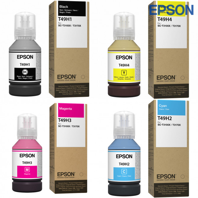 Чернила Epson Original T49H Bk / C / M / Y