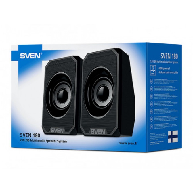 Колонки SVEN 180 Black, 6w, USB power