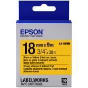 Картридж с лентой Label Epson LK-5TBN Strng adh Blk/Yell 18/9 Original