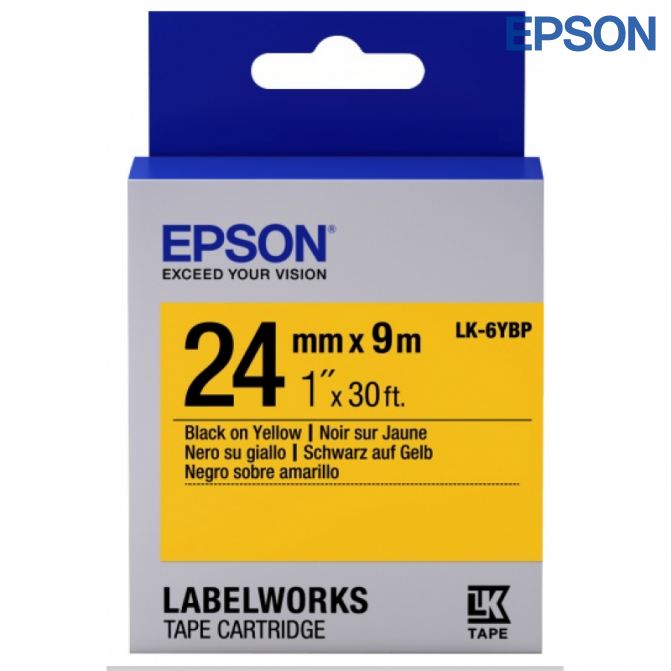 Cartuş Label Epson LK-6YBP Pastel Blk/Yell 24/9 Original