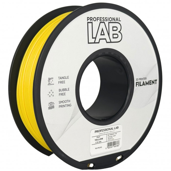 Филамент для 3D-принтера ProfLab FG-P52-E1, PLA+, Yellow, 1.75 мм, 1кг