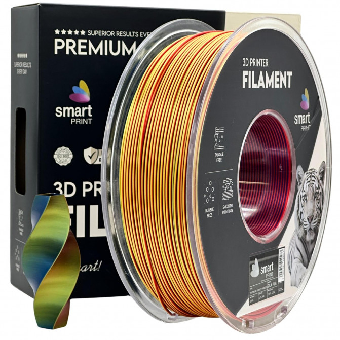 Filament pentru imprimanta 3D Smart Print Silk FG-S113-E1, PLA, Sunset Horizon, 1.75 мм, 1кг