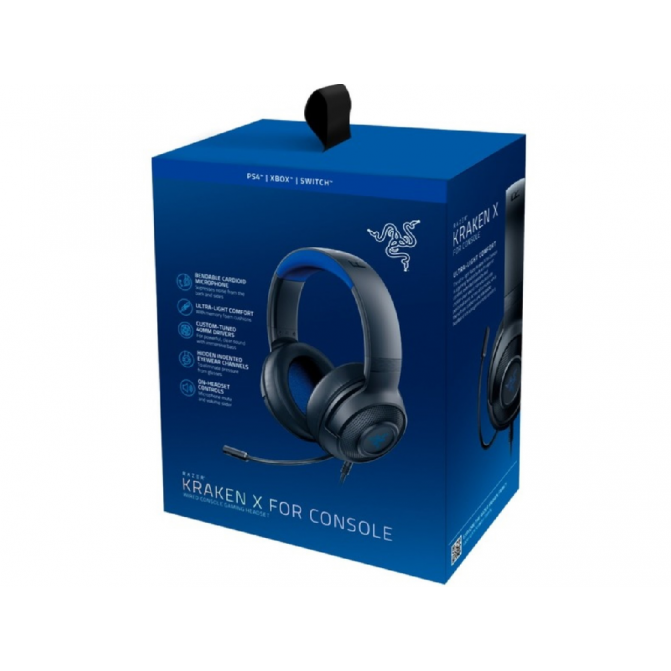 Наушники игровые с микрофоном RAZER Kraken X, Black