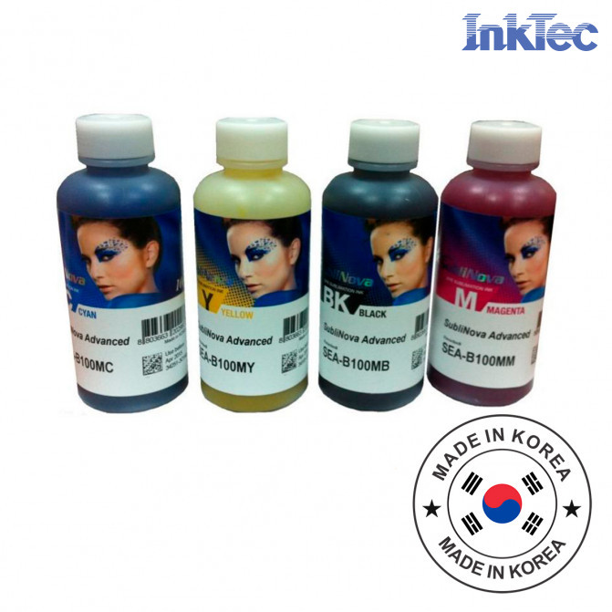 Cerneala InkTec Sublimation Epson 100 ml (4 culori) DTI04 Sublinova Smart