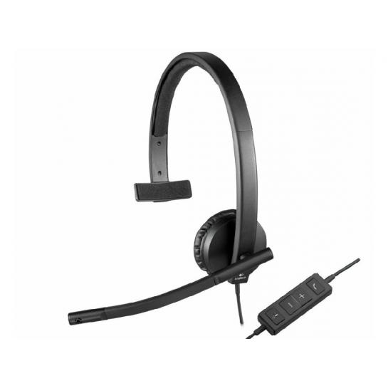 Căști Logitech USB Stereo Headset H570e cu microfon și control al apelurilor