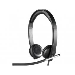 Căști Logitech Business Headset H650e Stereo, cu microfon, USB, black