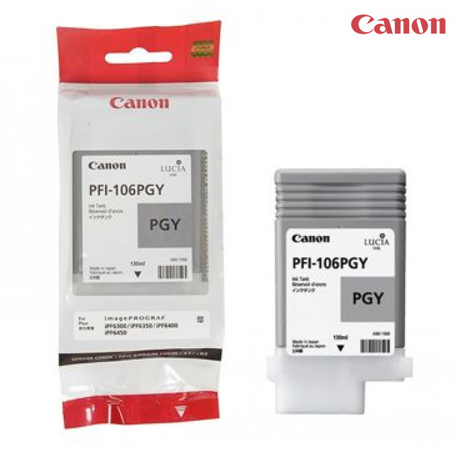 Картридж струйный Canon PFi-106 PGY Photo Grey (130мл)