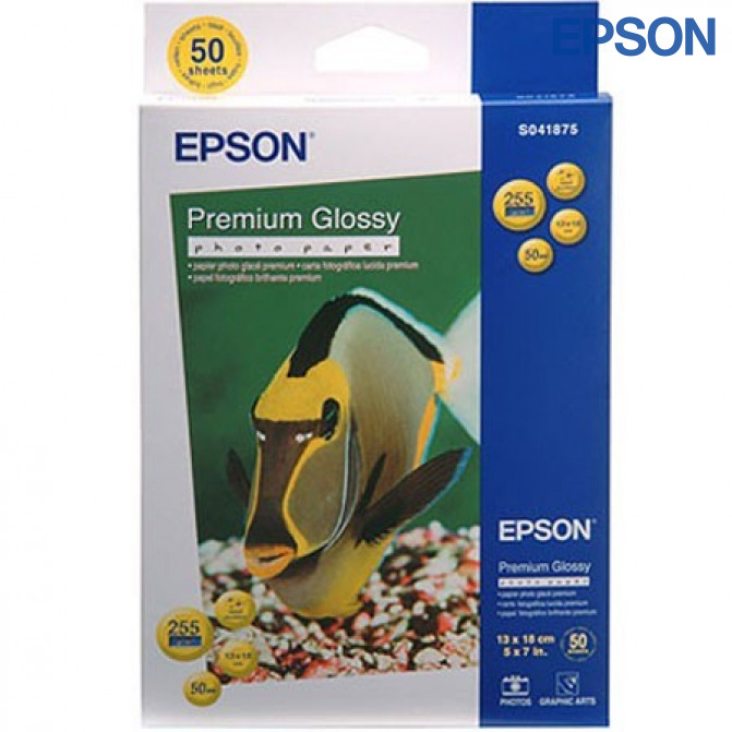 Фотобумага 4R 255 гр Глянцевая Премиум 50 листов Epson C13S041729